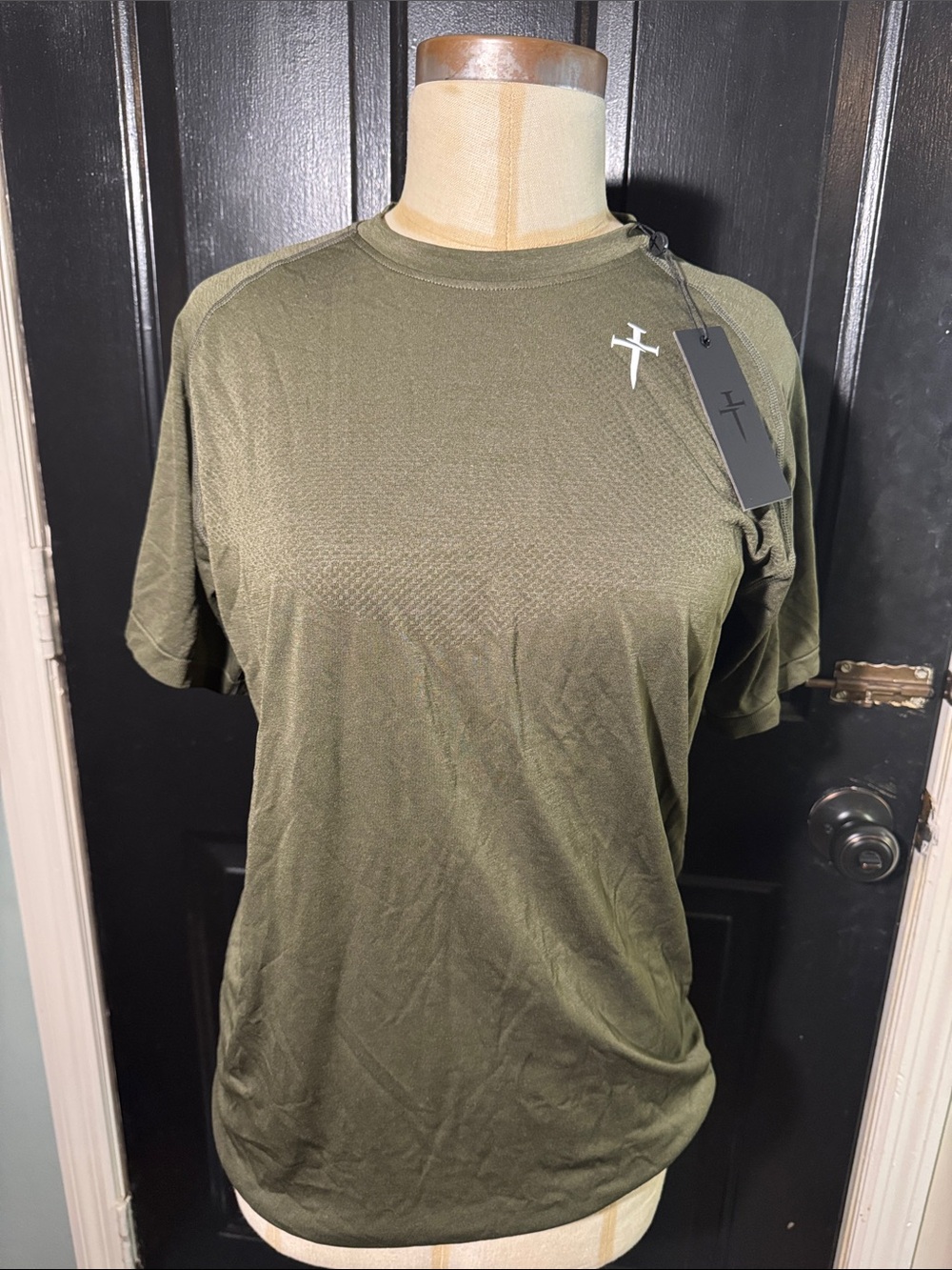 Three Nails Dri-fit Tee with Subtle Cross Detail